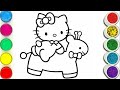 Baby Hello Kitty Easy and Beautiful drawing, Easy With Colours