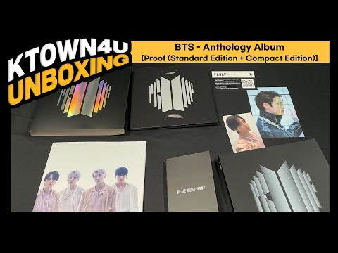 UNBOXING BTS -Anthology Album[Proof (Standard Edition + Compact Edition)]방탄소년단 - 앤솔로지 앨범 언박싱 KT4 POB