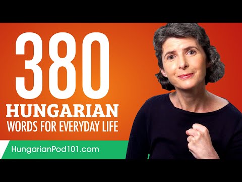 380 Hungarian Words for Everyday Life - Basic Vocabulary #19
