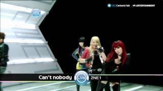 2NE1_0912_SBS Popular Music_CAN&#39;T NOBODY [HD]