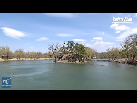 Vista aérea do Imperial Summer Resort em Chengde, China