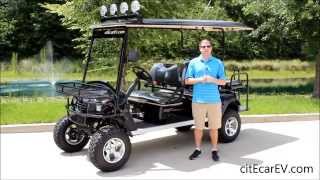 preview picture of video 'citEcar Electric Vehicles Lifted 6pr Custom Cart Build'
