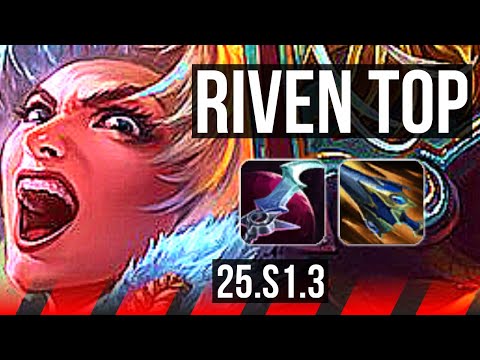 RIVEN vs KENNEN (TOP) | 1000+ games | KR Master | 25.S1.3