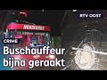 Wie gooide er stenen naar de supportersbus van FC Twente? | RTV Oost