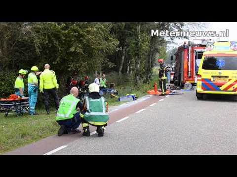 Vrouw gewond na zware crash