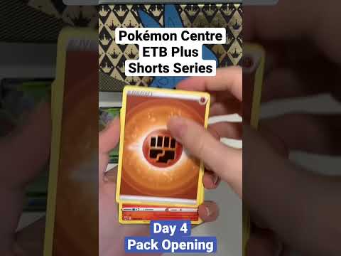 Pokémon Centre ETB Plus Shorts Series - Day 4 Packs #pokemoncards #crownzenith #shorts #pokemontcg