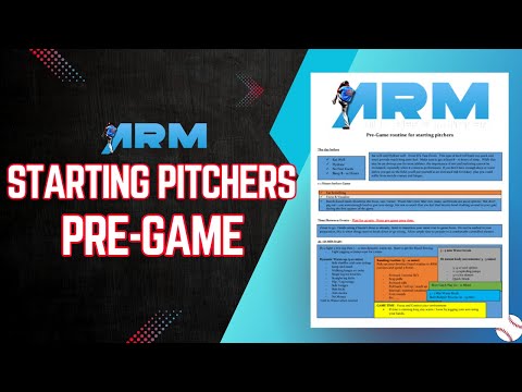 Pre-Game Routine Guide for Baseball Pitchers