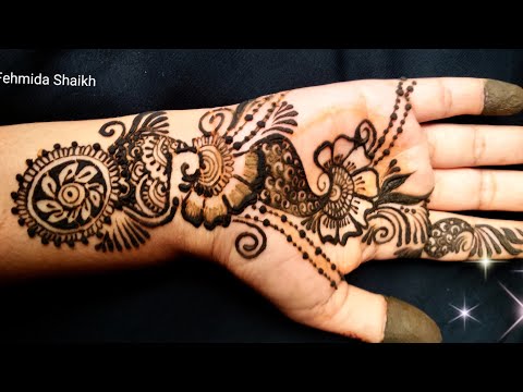 Simple Mehndi Design @Fehmida Shaikh #mehndi #youtubemehndi