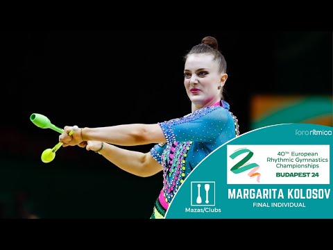 Margarita Kolosov (GER) - Mazas/Clubs - FINAL INDIVIDUAL - Budapest EC 2024