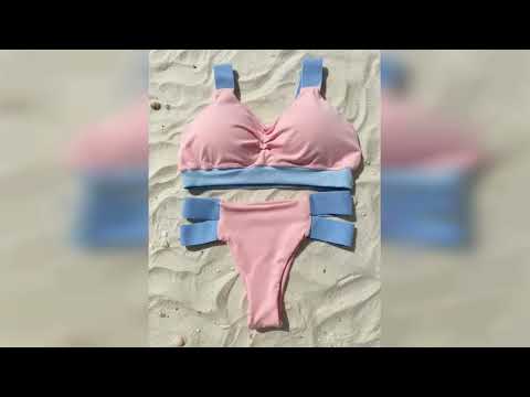 Review: Biquini Bicolor Modelador Cintura Alta Verão Praia