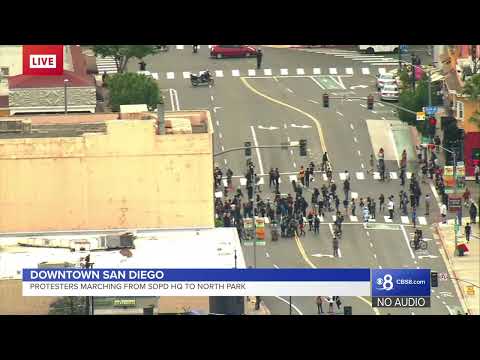 Protest in Downtown San Diego - June 4, 2020