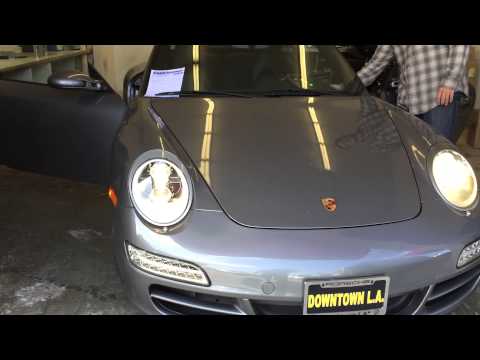 Porsche 997 LED Head Light Replacements Xenon 991 GT3 Style Silver Housings