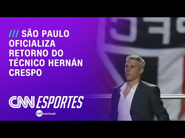 São Paulo acerta com Hernán Crespo e oficializa a volta do técnico | CNN PRIME TIME