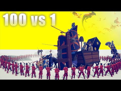 TABS | 100x FIRE ARCHERS vs EVERY unit - They keep FLYING | Totally Accurate Battle Simulator