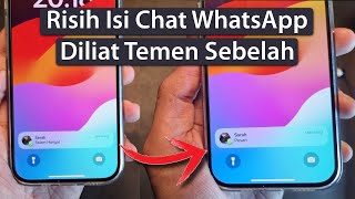 Download lagu Cara Menyembunyikan isi Pesan WhatsApp di Notifikasi iPhone mp3
