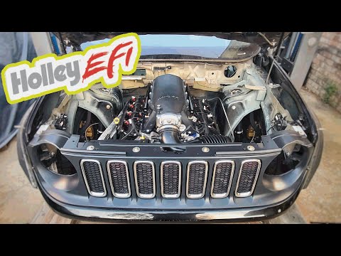 HEMI Swap Jeep Renegade pt. 23 Holley EFI High Ram Intake