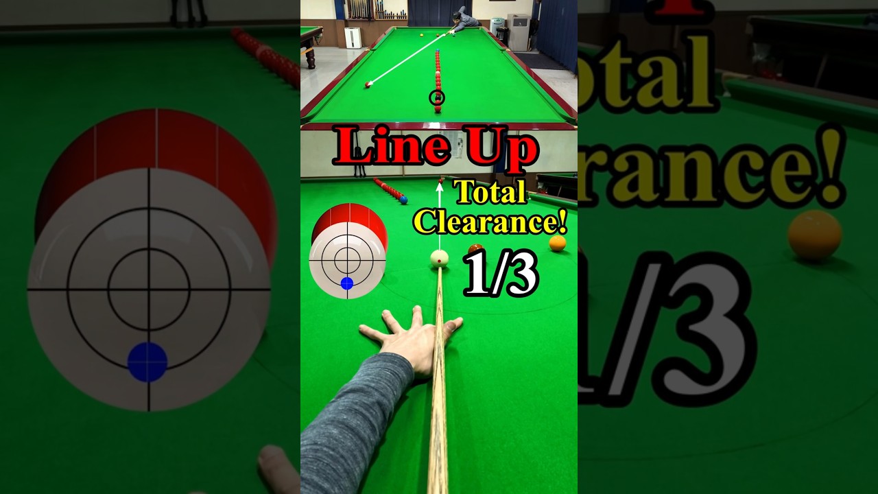 Line Up Total Clearance! [Part1/3] | Snooker Practice POV with Shot Annotations
