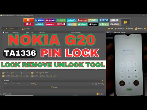 Nokia G20 (TA1336) PIN/Patten Lock Remove Unlock Tool