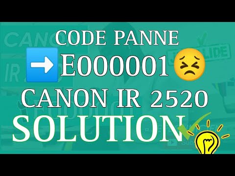 Canon IR 2520/2525/2530, E000001, EOOO