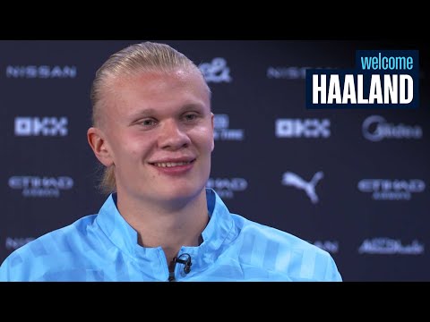 FIRST INTERVIEW WITH ERLING HAALAND | Man City's first summer signing!