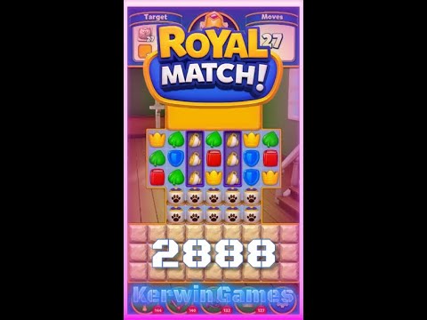 Royal Match Level 2888 - No Boosters Gameplay