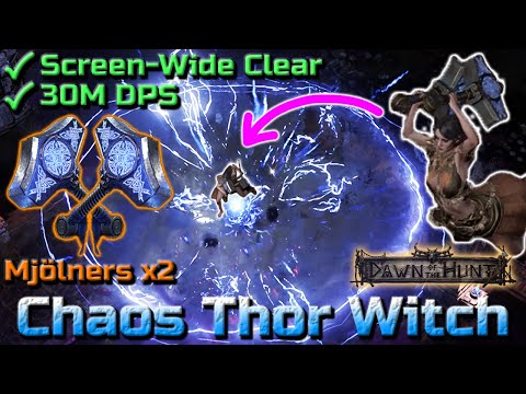 Mjolner Chaos Thor Lich Endgame Build Guide - Path of Exile 2 (Patch 0.2.1) Dawn of the Hunt