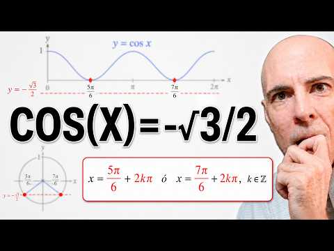 ECUACIONES TRIGONOMÉTRICAS. cosx=-√3/2