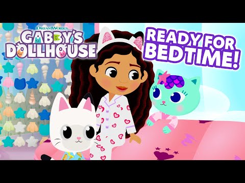 Calming Compilation ???? Getting Ready for Bed in the Dollhouse | GABBY'S DOLLHOUSE