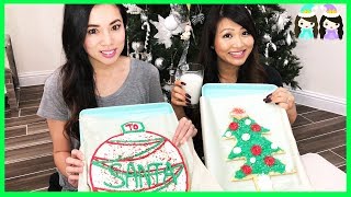 Princess ToysReview Bakes Giant Size Christmas Cookies for Santa!