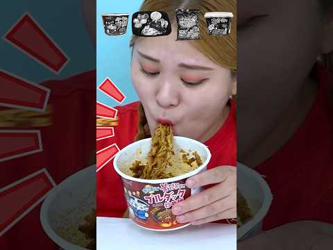 Random Spicy Noodles Tteokbokki Mukbang #shorts #ramen