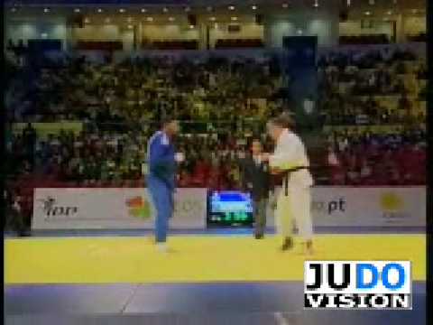 JUDO 2008 European Championships: Matthieu Dafreville (FRA) - Andrei Kazusionok (BLR)