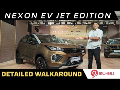 Tata Nexon EV Jet Edition Walkaround Review || See Changes & Additions For The Extra Price