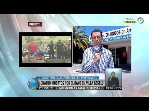 Visión 7: Tragedia en Villa Gesell: Cuatro muertos por el rayo