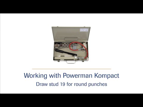 Manually operated hydraulic pump Powerman Kompact  - draw stud 19 HD | häwa