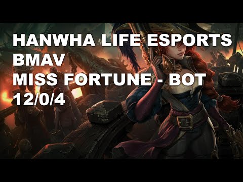 Hanwha Life Esports Bmav Bot Miss Fortune vs Ezreal - KR Grandmaster Patch 10.9