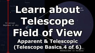 Telescope Basics 4 (of 6): Understanding telescope and apparent field of view in telescopes