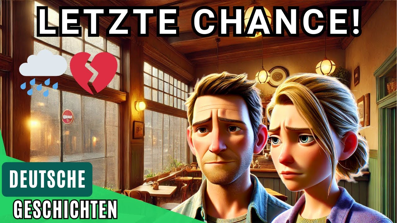 Deutsch Lernen durch Hören: Letzte Chance Liebesdrama | Deutscher Dialog (A2-B1)