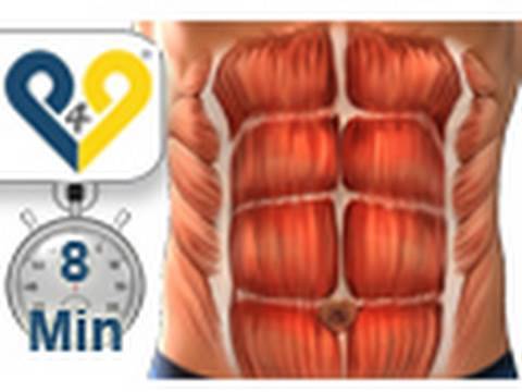 Bauchmuskeltraining 8 minuten