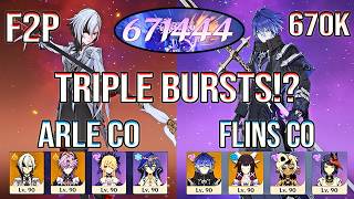 ⚡ Triple Burst!? Only F2P Arlecchino & Flins | Spiral Abyss 12 | Genshin Impact