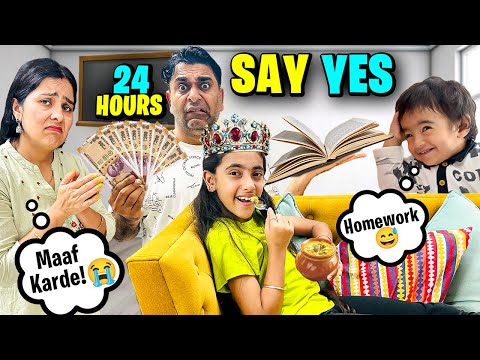 Saying YES to SAMAYRA for 24 HOURS😱 Challenge | Family Challenge | Samayra Narula Official