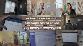 VLOG: Uma semana na rotina de uma psi online (indo além dos atendimentos) | Sarah Cidrack
