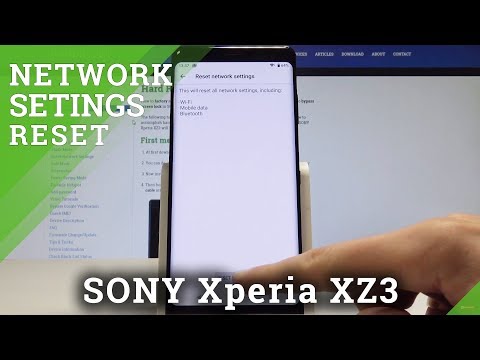 How to Reset Network Settings on SONY Xperia XZ3 - Restore Factory Network Settings