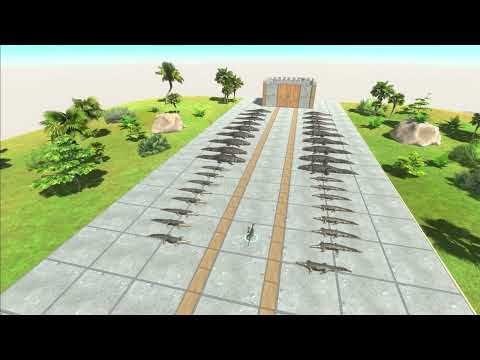 Escape from Deadly Mosasaurus - Animal Revolt Battle Simulator deinonychus arbs