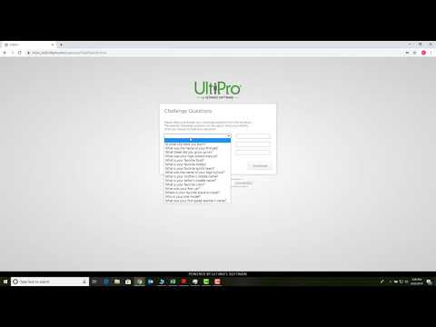 Part of a video titled How to Log Into UltiPro - YouTube