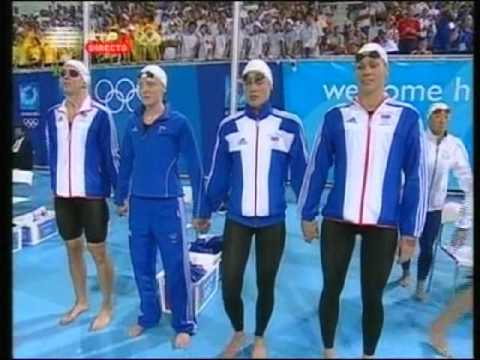 Athens 2004 - Women's 4x100 medley relay - World record