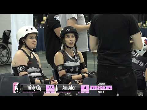 2018 International WFTDA Playoffs - Atlanta Game 9: Windy City Rollers v Ann Arbor Roller Derby