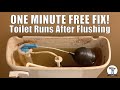FREE And EASY Toilet Won T Stop Running