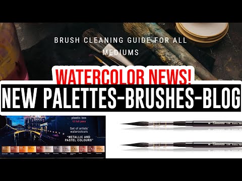Watercolor News🎨 - New White Nights Palette, New Tintoretto Travel Brushes, New Blog Post!