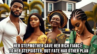 Her step mother gave her rich fiancé to her step sister, she will regret it #africantales #tales