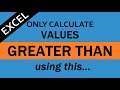 How to SUMIF Greater than Values in Excel